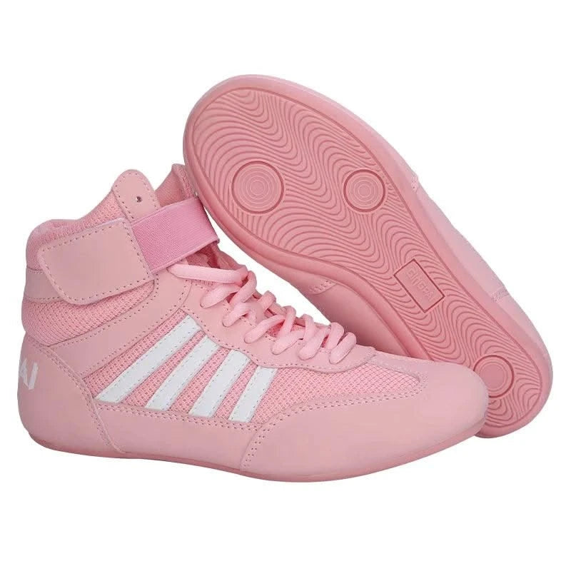 Boxing wrestling shoes children's adult training men women combat fighting Sanda high top shoes boots strength weightlifting gym