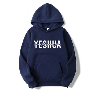 Yeshua - Women's Christian hooded sweatshirt religious hoodie with biblical scriptures gift of faith clothing of Jesus