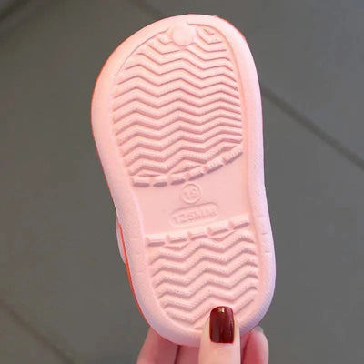 kids baby Girls Summer Sandals: Soft Sole Toddler children Indoor Slippers Cartoon Boys Breathable Hollow Shoes