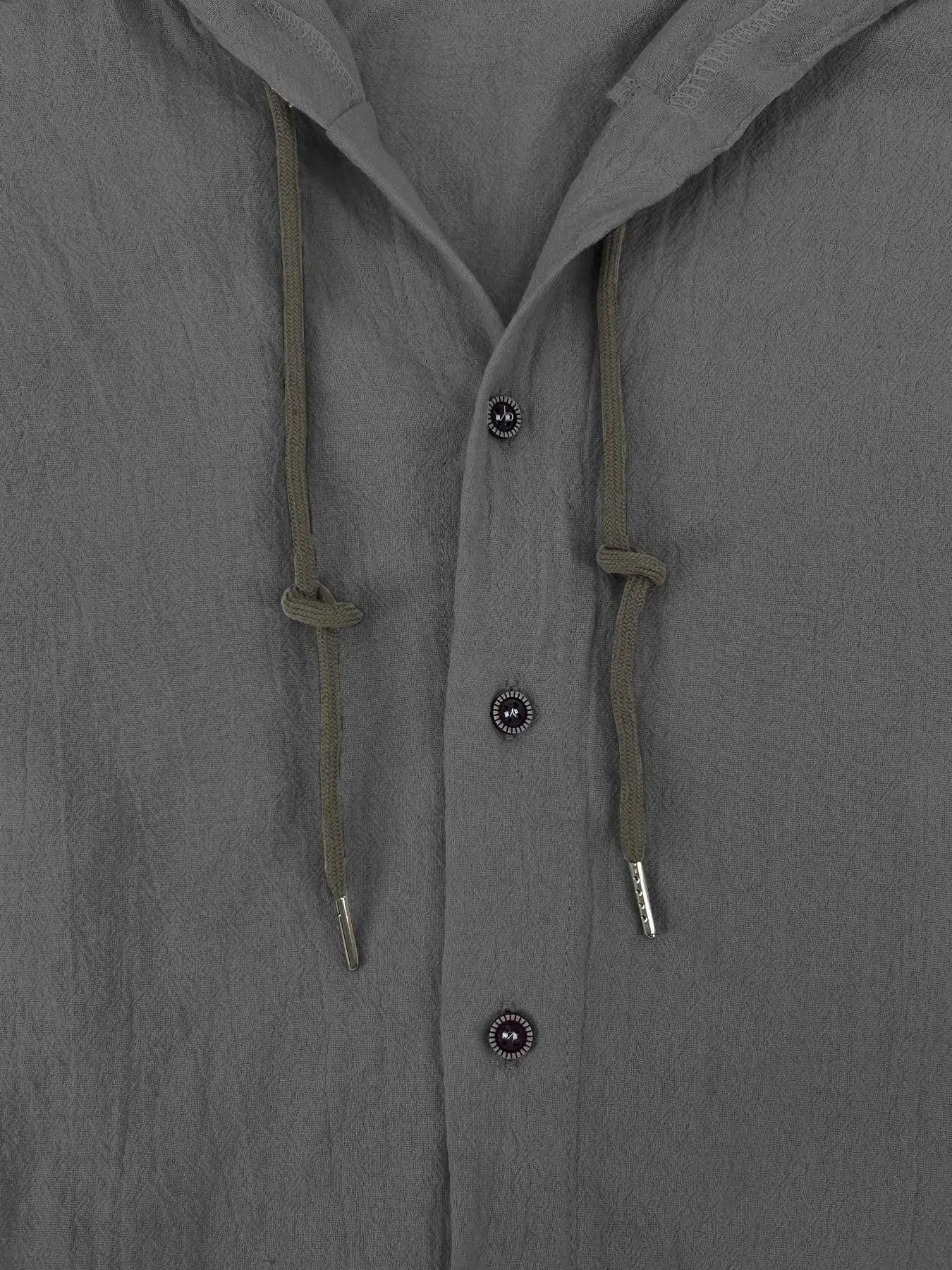 Men's Linen Shirt Solid Streetwear