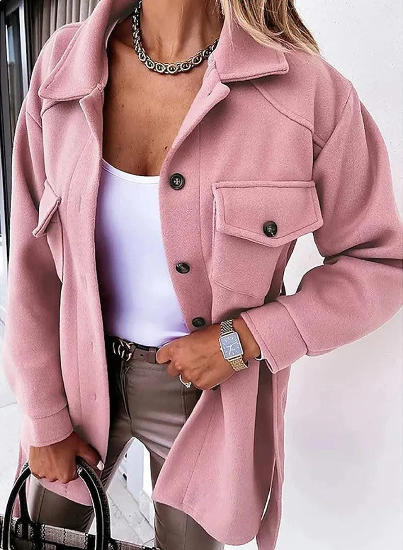Women Fashion Jacket Thickened Windproof Thermal Coats Versatile Daily Wear