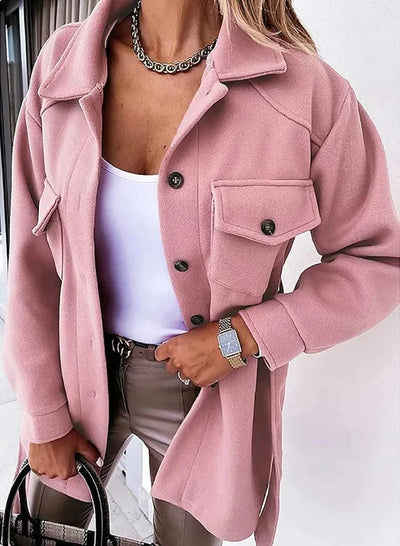 Women Fashion Jacket Thickened Windproof Thermal Coats Versatile Daily Wear