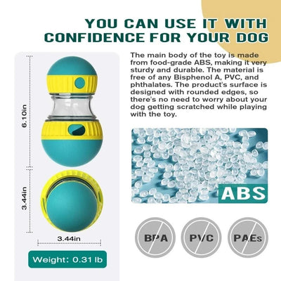 Pet Dog Treat Dispenser Toy For Small Medium Large Dogs Interactive Leaking Food Toy Adjustable Slow Feeder Training Beagle Cat