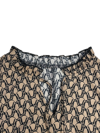 Dresses for Women 2025 Fashion Elegant Long Sleeve Print Women Dress V-Neck Lace-up Dress Women Vestidos De Verano Mujer Q23