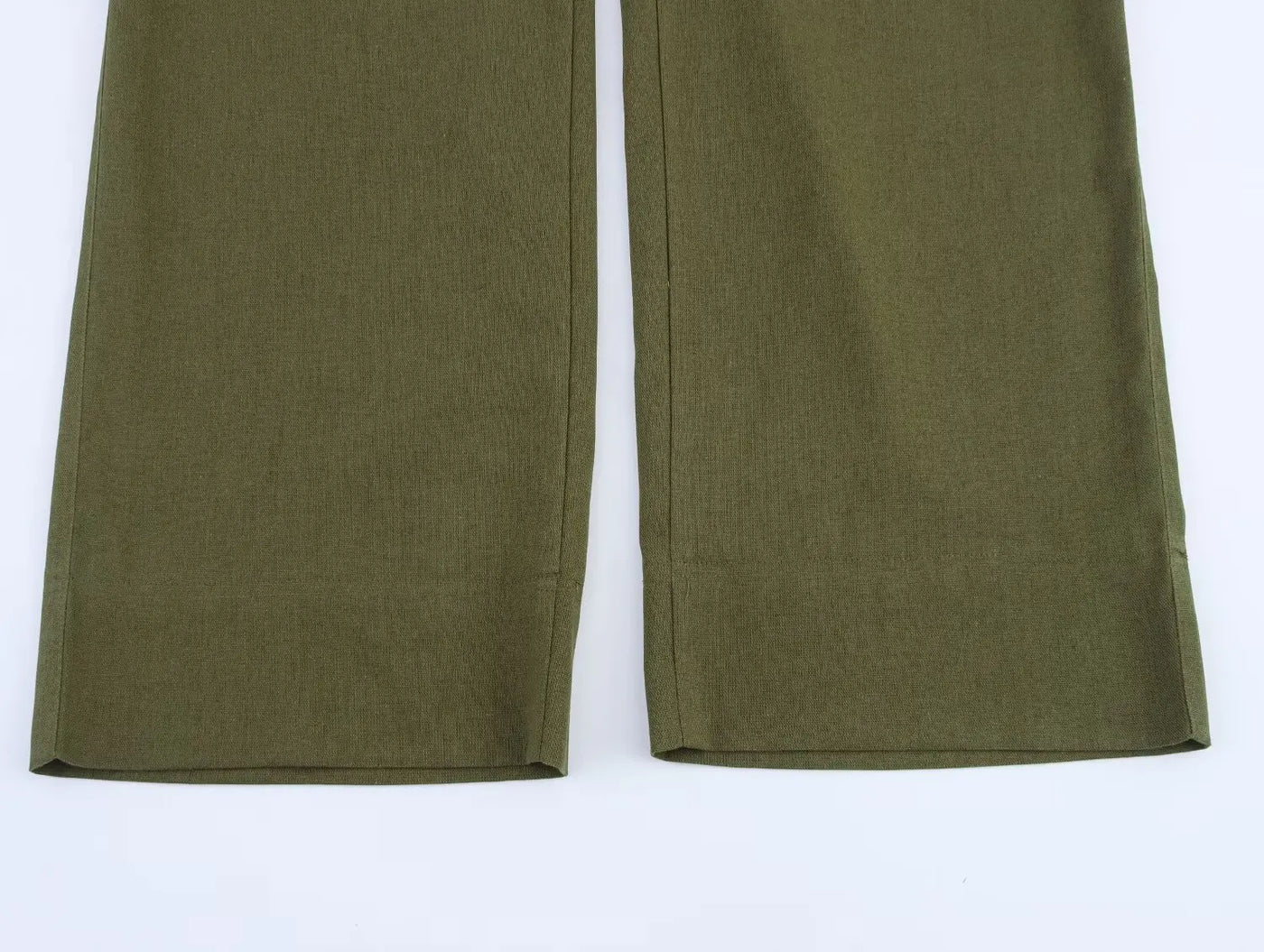 2025 new women's clothing European and American style fashionable versatile blended loose elastic trousers