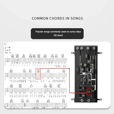 Guitar Auxiliary Artifact Folk Guitar Playing And Singing Chord Practice Automatic Transmission One Key Chord Player