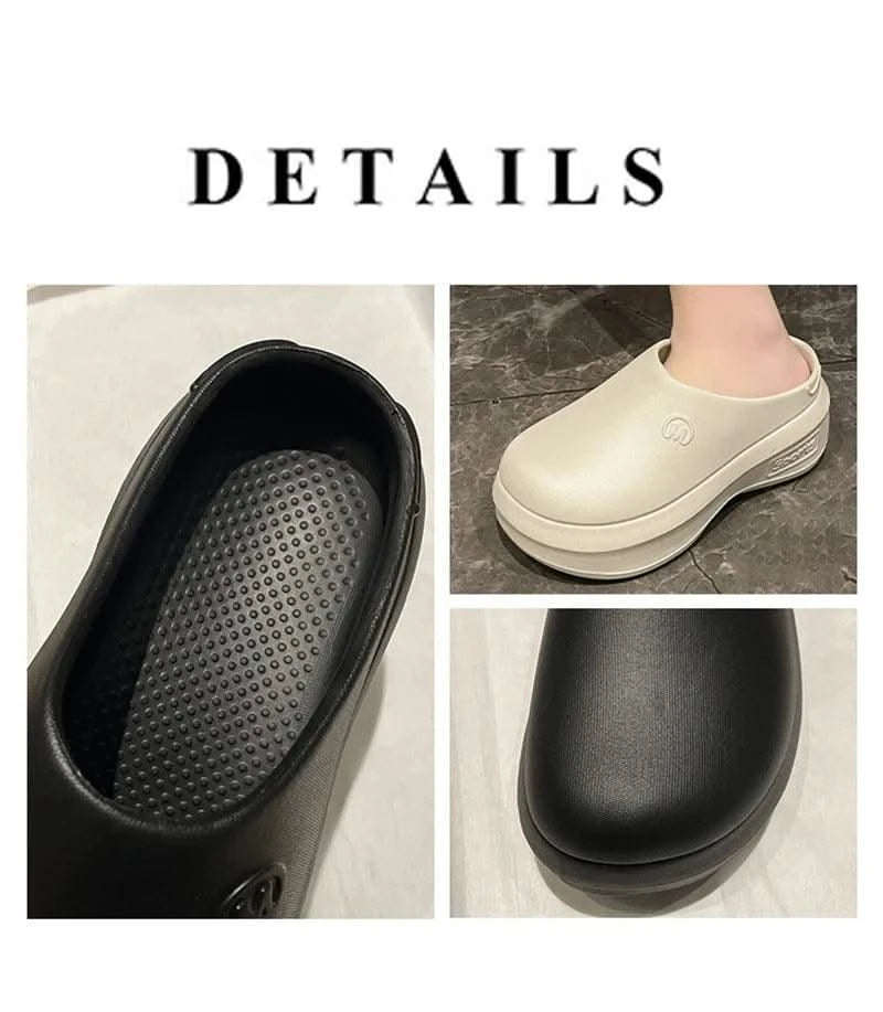 Women Slippers Couples Garden Clog Women Water Proof Chef Shoe Comfortable Sandal Slippers For Pet Workers Outdoor Fishing Shoes