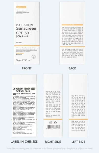 SPF 50+ Sunscreen Long Lasting & Waterproof Sun Protection Cream Moisturizing Non Sticky ultraviolet-proof For Face & Body