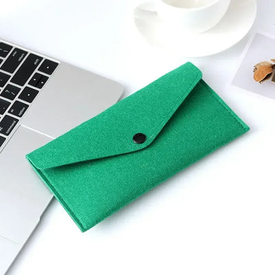 Felt Envelope Mobile Phone Bag Storage Pouch Wallet Credit Card Holder Business Change Purse Bag Thin Wallet Card Holde