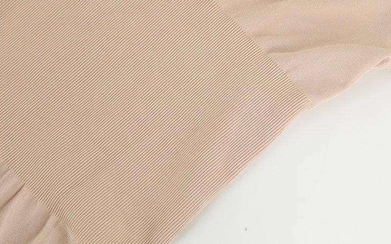 Women Full Body Shaper Long Sleeve Round Neck Shapewear Slimming Breathable Bodysuit Seamless Tummy Control Waist Trainer Corset