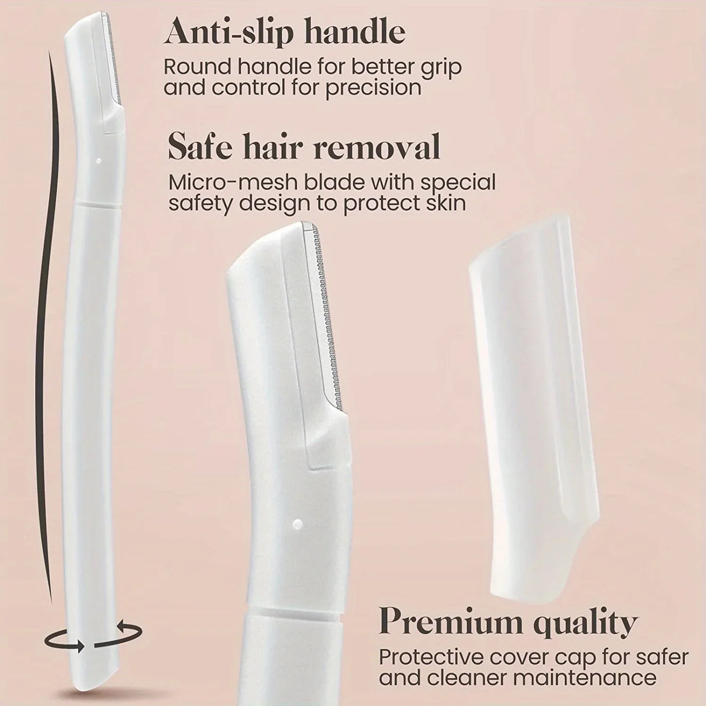 4pcs Eyebrow Razor, Face Razors For Women Facial Hair, Eyebrow Shaver, Dermaplaning Tool To Exfoliate And Refresh The Skin