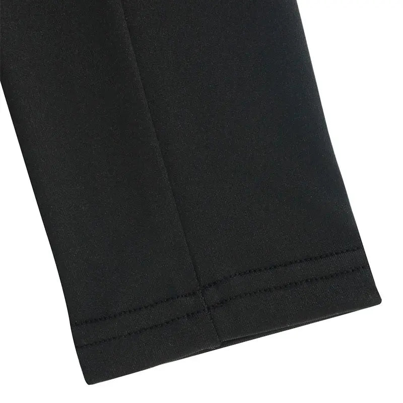 Women New Jumpsuits Spring Fashion Streetwear Long Sleeves Half High Collar Zippers Bodycon Rompers Black Sexy Female Jumpsuits