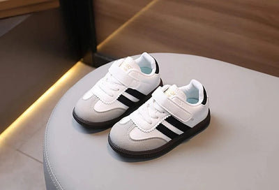 Spring Sport Shoes For Children PU Leather Ergonomics Kids Sneakers Soft-soled Children's Sneakers Boy's Girl's Tennis Shoes