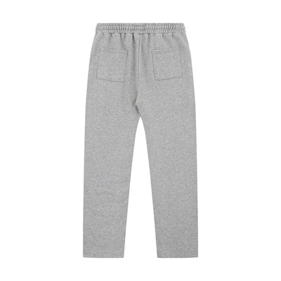 High Street Logo Embroidery Baggy Terry Sweatpants for Men and Women Joggers Loose Casual Sweat Pants Drawstring Trousers