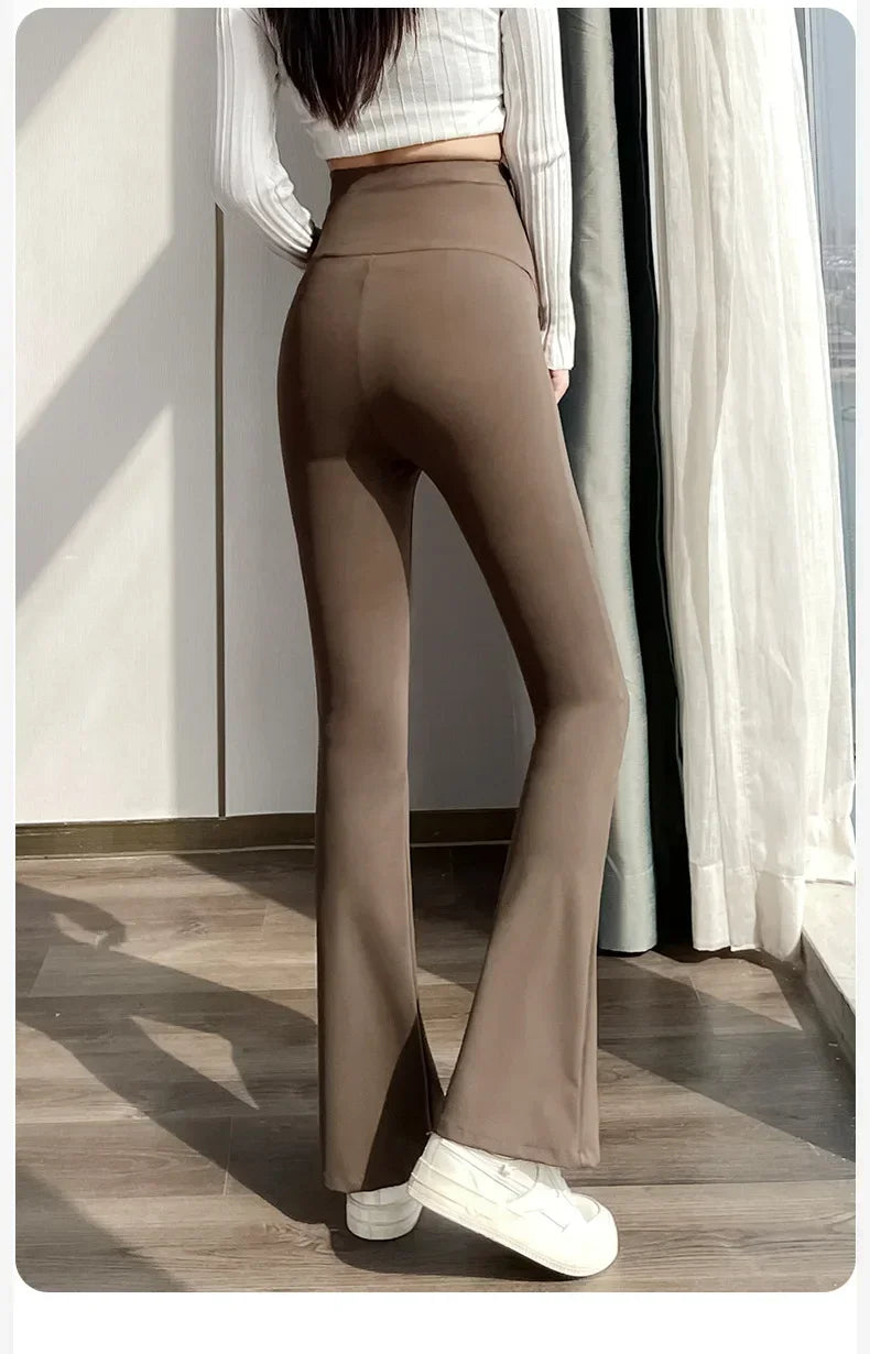 Maternity Leggings for Pregnant Women Yoga Flared High-waisted Trousers Pregnancy Clothes
