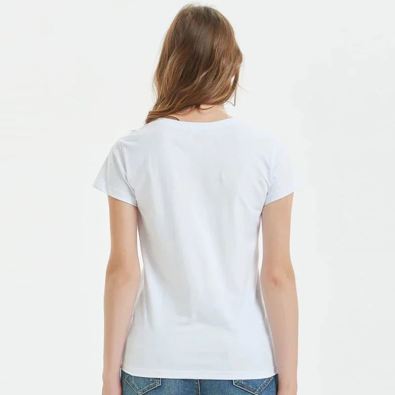 Women T Shirt Flamengo Dance Cartoon Girl Printed Shirts Fashion O-neck Femme Tshirts Cute Tops Tees Women Aesthetic Clothes