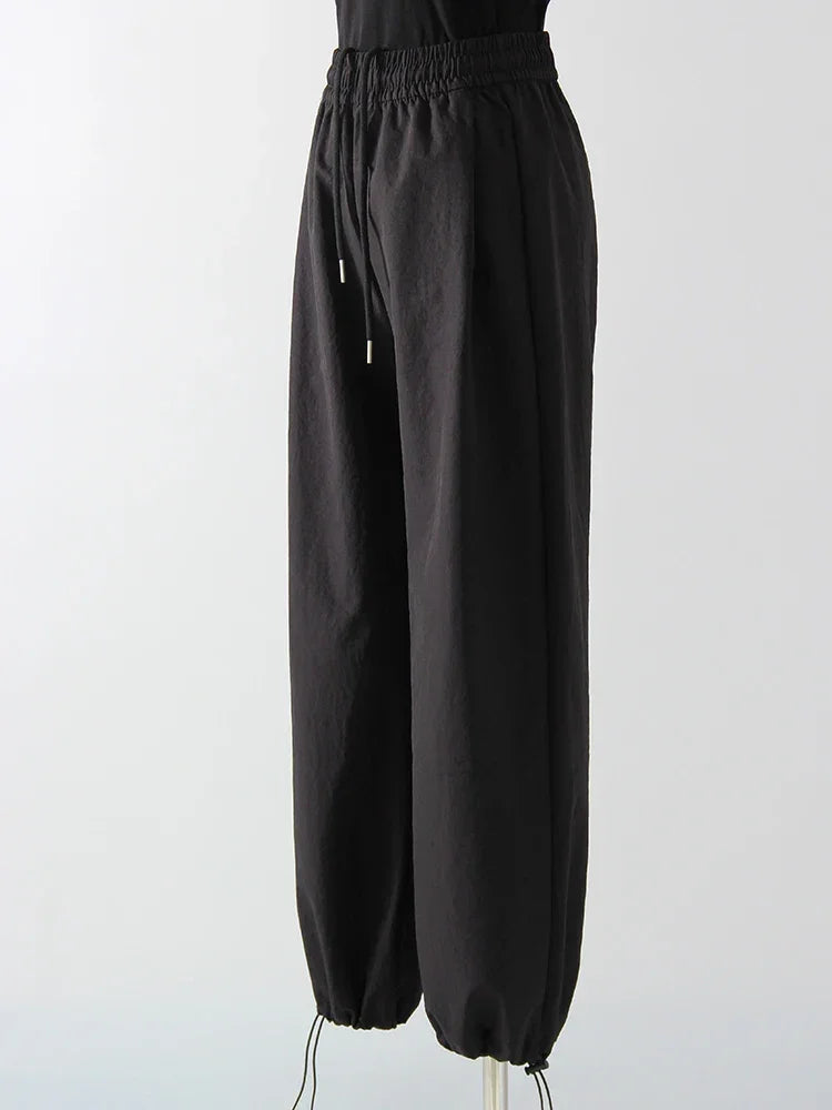 White Sweatpants For Women High Waist Loose Joggers Straight Trousers Female Black Spring Summer Casual Woman Long Pant Wide Leg