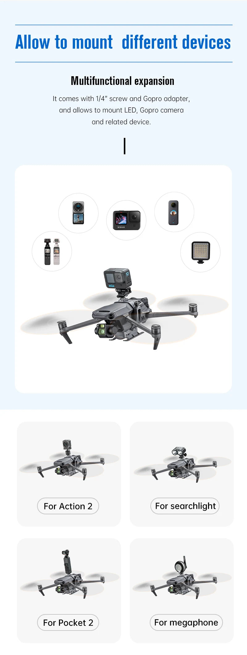 STARTRC Drone Airdrop System For DJI Air 3S/Mini 4 Pro/Mini 3/Mavic 3/Air 2S/Mavic 2/Mini 2 SE Air-dropping Thrower Gift Deliver