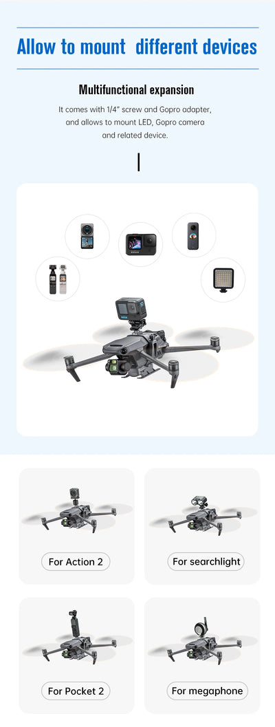 STARTRC Drone Airdrop System For DJI Air 3S/Mini 4 Pro/Mini 3/Mavic 3/Air 2S/Mavic 2/Mini 2 SE Air-dropping Thrower Gift Deliver
