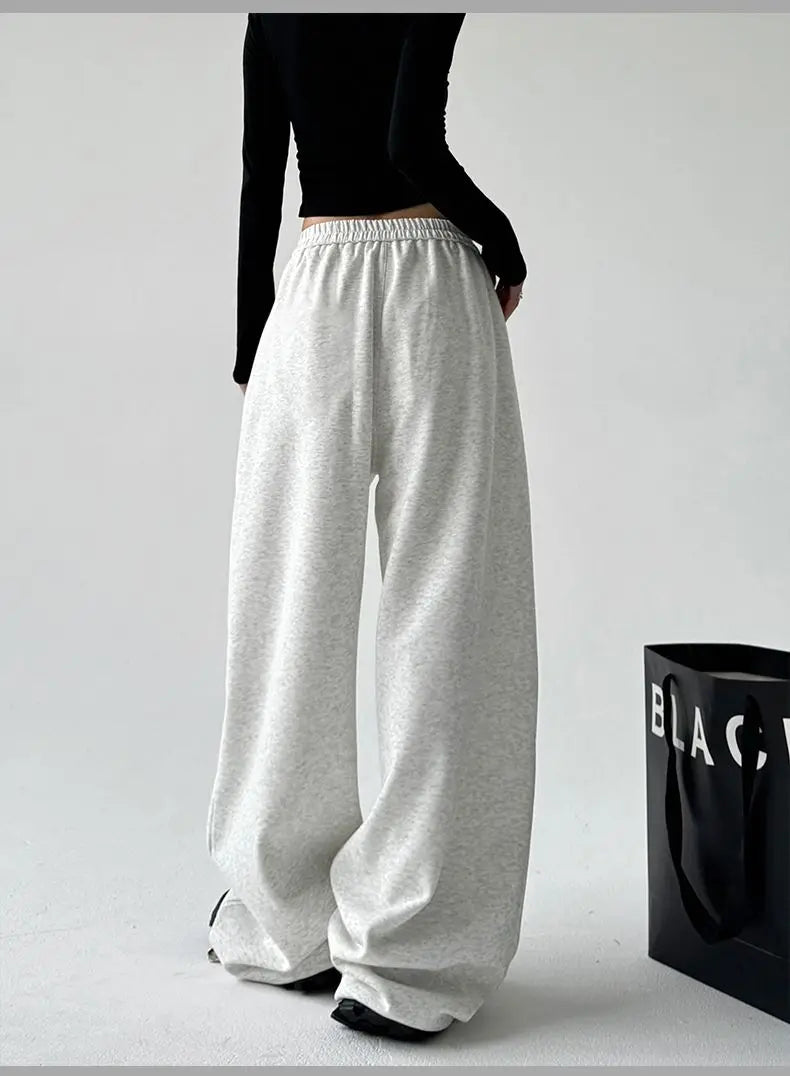 Wide Leg Pants Women's Autumn and Winter New Loose Sports Casual Pants