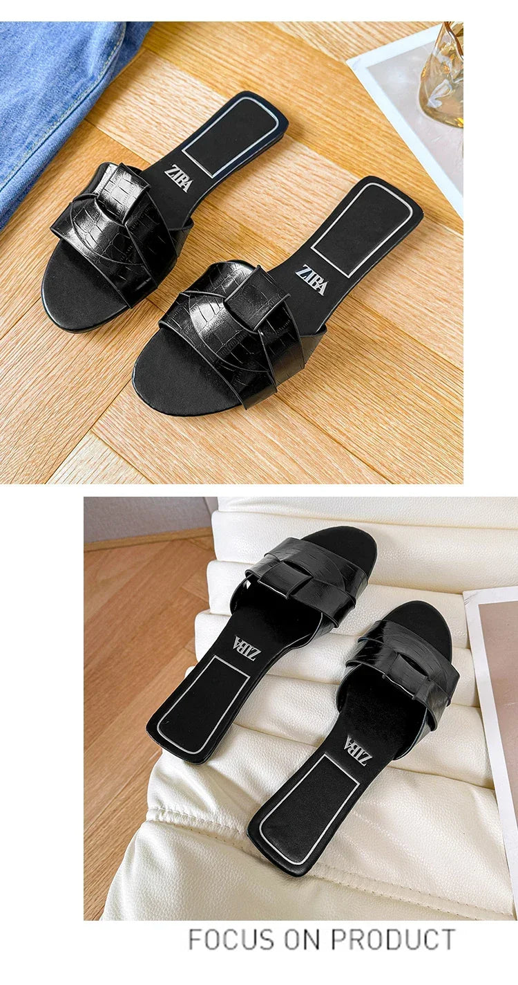 Designer Woman Flat Slippers 2025 Luxury Designer Sandals Casual Bottom Slippers Summer Women Sandals New Shoes for Women