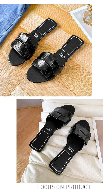 Designer Woman Flat Slippers 2025 Luxury Designer Sandals Casual Bottom Slippers Summer Women Sandals New Shoes for Women