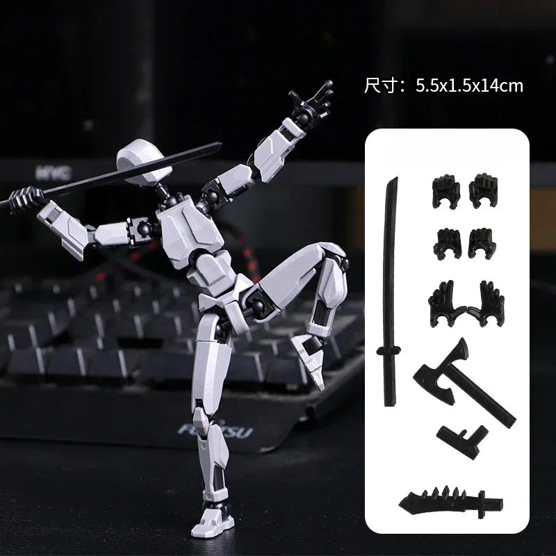 Multi-Jointed Movable Shapeshift Robot 2.0 3D Printed Mannequin Dummy 13 Action Figures Toys Kids Adults Parent-children Games