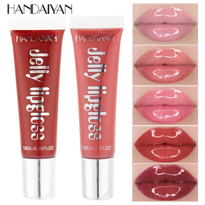 Candy Shades Moisturizing Lip Gloss Lip Oil Makeup Shinny Nutritious Liquid Lip Glosses Cherry Jelly Oil Clear Lipgloss