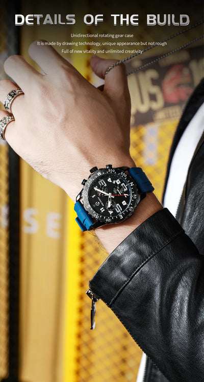 Men’s Watches Top Brand Big Sport Watch Luxury Men Quartz Wrist Watches Chronograph Male Clock Endurance Watch Wristwatches
