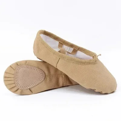 Ballet Shoes Canvas for Girls Dance Slippers Split Sole Gymnastics Skate Yoga Dancing Shoes Kids Ballerina Professional Shoes