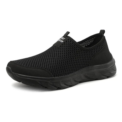 Men Shoes Breathable Mesh Summer Lightweight Hiking Walking Casual Shoes Slip-On Driving Men's Loafers