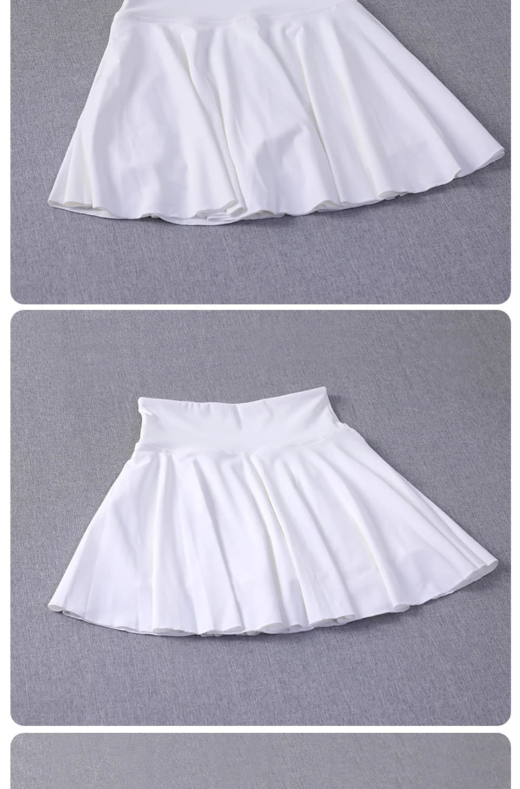 Yoga Wear Athletic Skorts Running Workout Sports Skirts High Waisted Pleated Tennis Skirt for Women