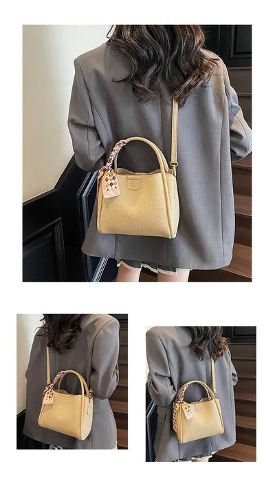 2025 New Women's Handbag Trendy Bucket Bag Luxury Stylish Shoulder Bag Crossbody Purse Versatile Casual Tote Designer Ladies