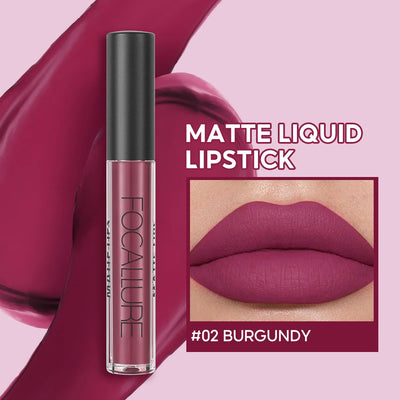 FOCALLURE Matte Liquid Lipstick Waterproof Long-lasting Lightweight Lip Gloss Lips Glaze Lips Tint Makeup for Women's Cosmetics