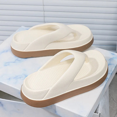 Woman Flip Flops Popular Design Shoes 2025 Trend Casual Platform Sandals Non-slip Outdoor Slippers Unique Features Flat Sandals