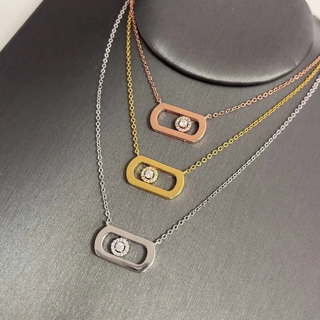 S925 Pure Silver Necklace For Women Personalized Avant-garde Jewellery High-quality Wedding Gifts