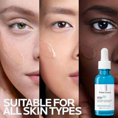 Facial Hyaluronic Acid B5 Serum Anti Aging Improves Fine Lines Firms Skin Brightens Rough and Dull Complexion Hyalu Essence