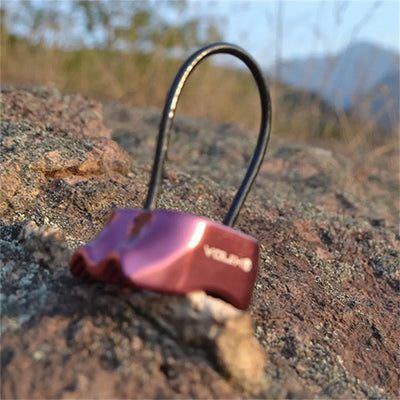 Downhill Be-lay Rappel Device Safety Ring Double Slot Rock Climbing Rappel Hardware Abseiling Climbing Descender Camping Hiking