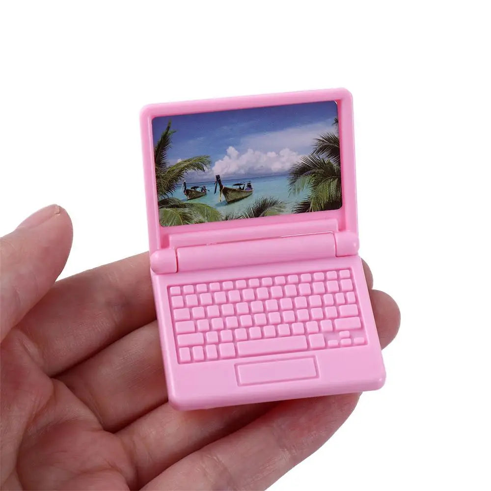 Dollhouse Decor DIY Accessories Doll House Dollhouse Miniature Dollhouse Furniture Simulation Laptop Dollhouse Computer