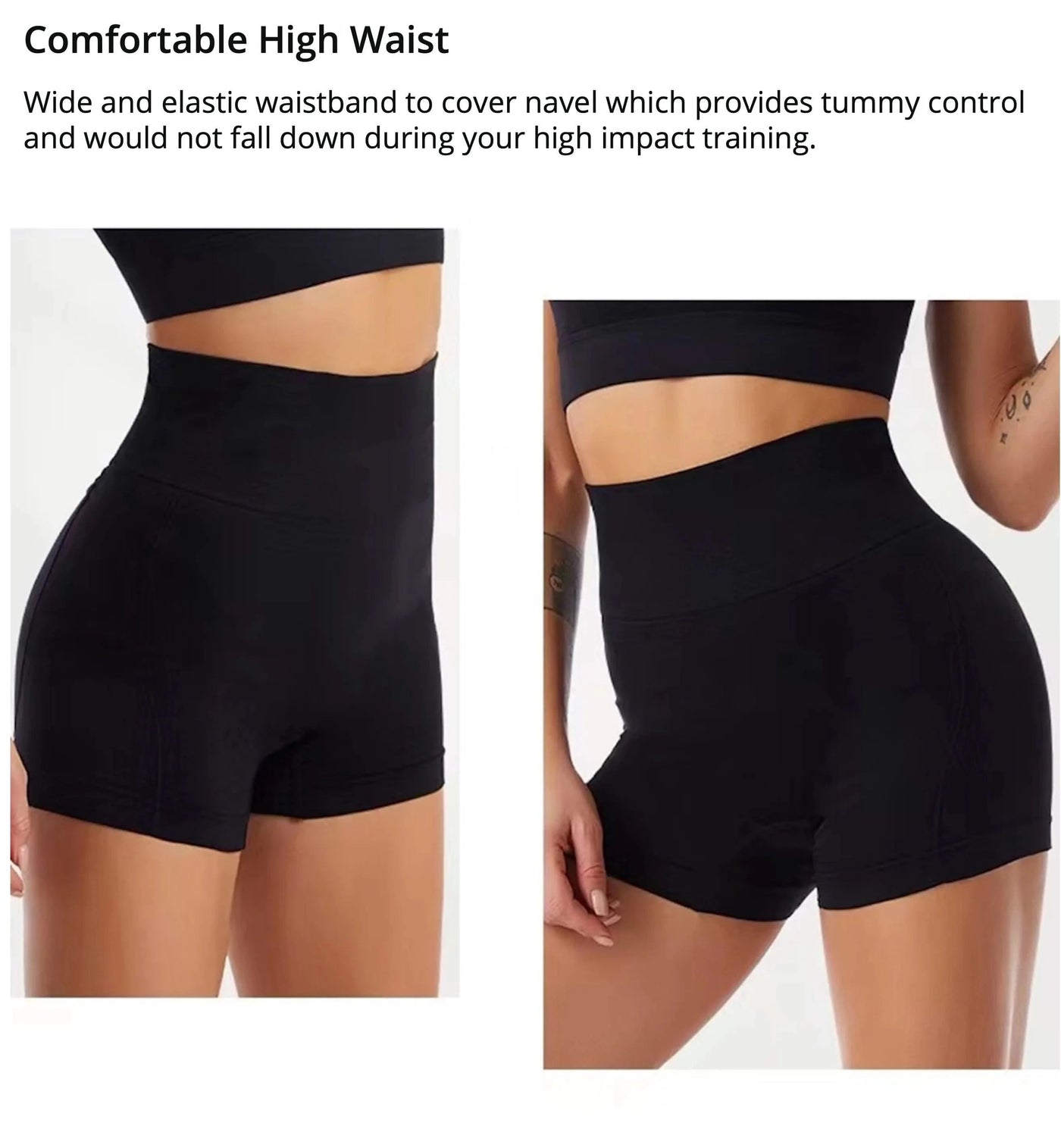 Activewear Women High Waist Workout Yoga Shorts