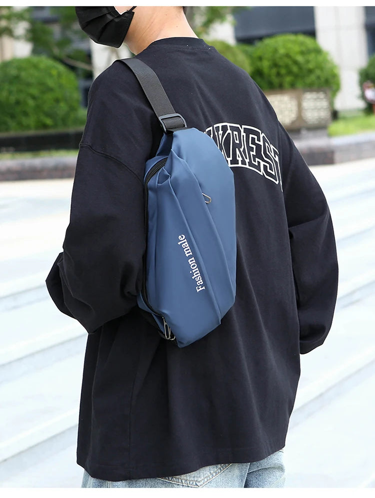 Men’s Fashion Crossbody Casual Bags Unisex Fashion Shoulder Bag Adjustable Strap Durable Daily Use Sling Bag