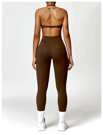 Women Seamless Yoga Set 2PCS Gym Workout Clothes for Female Push Up Bra High Waist Leggings Sexy Fitness Sportswear Sports Suits