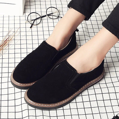 2023 Women's Sneakers Slip on Flat Shoes for Women Fashion Female British Style Casual Loafers Vulcanized Shoes Zapatos Mujer