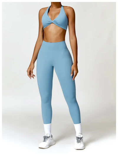 Women Seamless Yoga Set 2PCS Gym Workout Clothes for Female Push Up Bra High Waist Leggings Sexy Fitness Sportswear Sports Suits