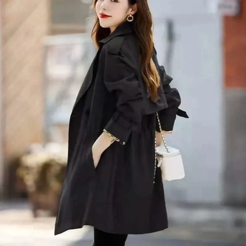 Coats Woman Spring Autumn Windbreaker Jacket for Women High Quality New Products 2025 Trend Fashion Korean Reviews Clothes Style