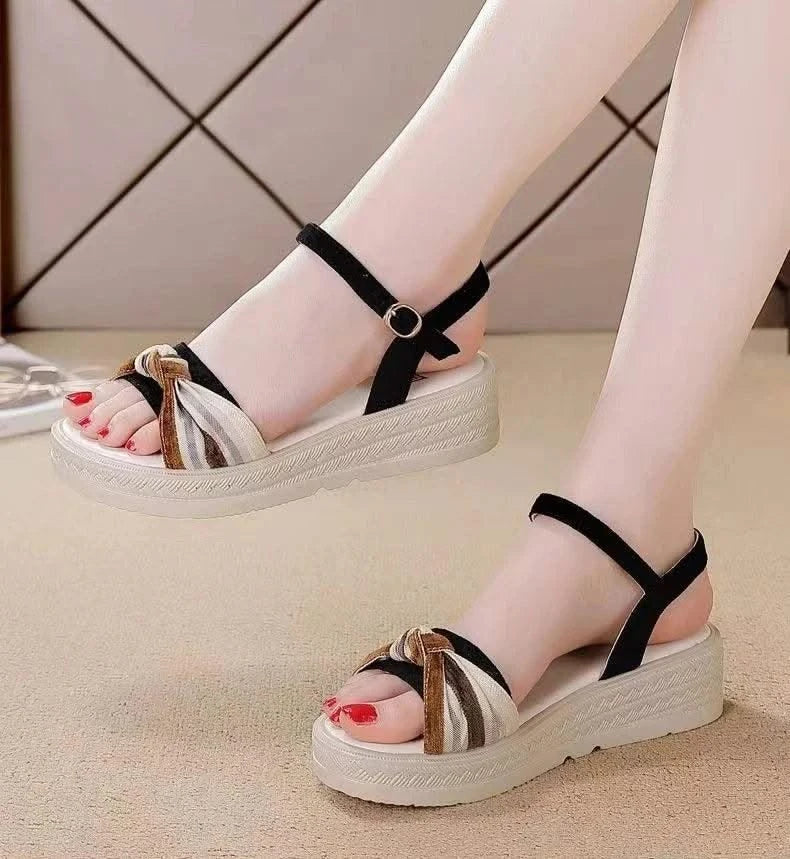 Woman Shoes Open Toe Platform Sandals for Women 2025 Luxury Summer Offers Sandal Anti Slip Hot Comfort Low Price Footwear Sales