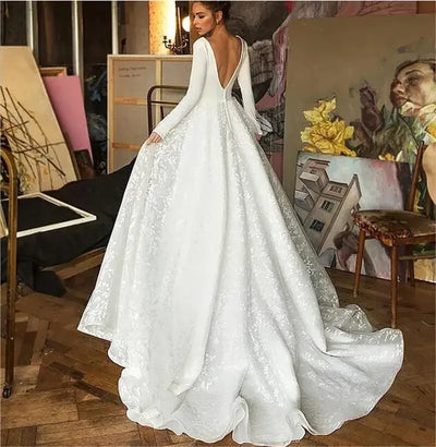 Flavinke Customized Sheath Pearl lace Wedding Dresses Spaghetti Straps Sleeveless Bridal Dress Floor Length vestidos de novia