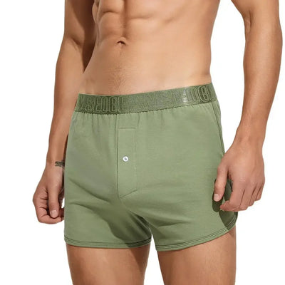 2024 Men's Cotton Jersey Boxer Short Loungewear Underwear Loose Fit Underpants Sleepwear Shorts Boxers for Men