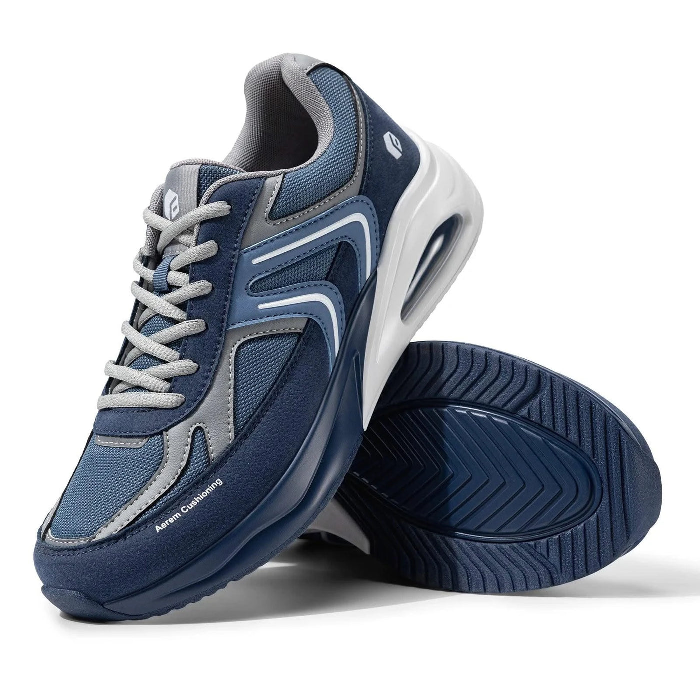 Fitville Extra Wide Walking Shoes for Men Wide Cushioned Sports Shoes For Swollen Feet Flat Feet Arch Fit Relieve Heel Pain