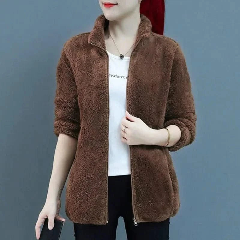 Fleeced Short Coats for Women  High Quality Casual
